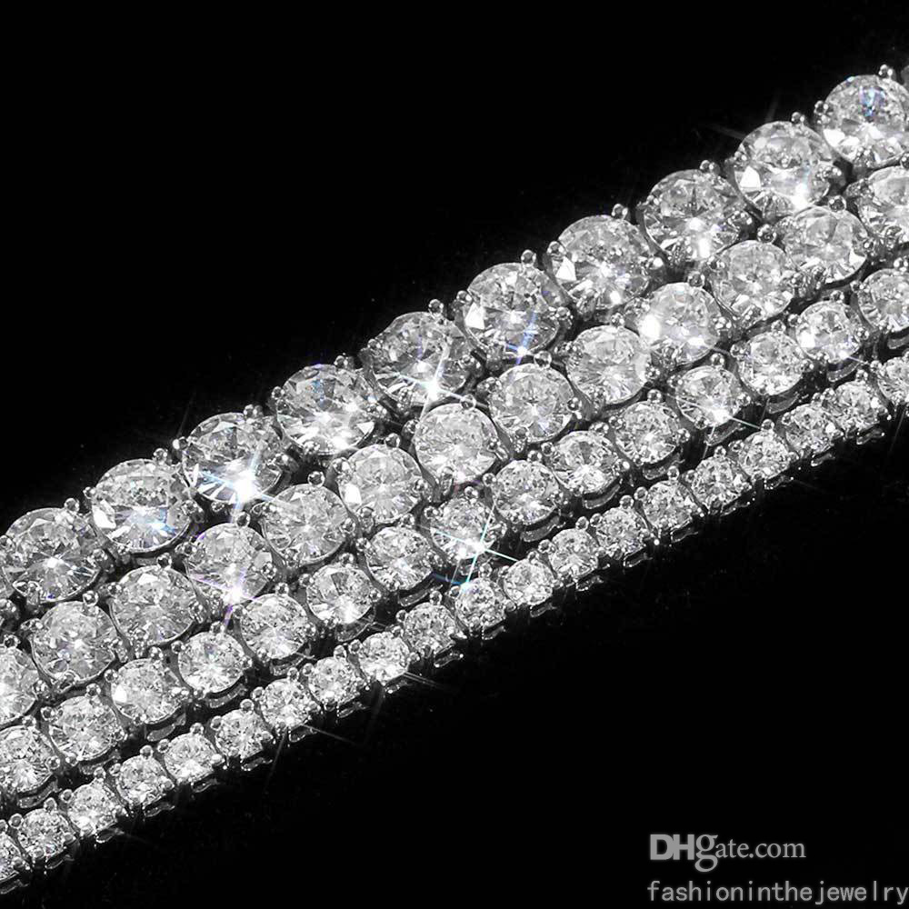 

Fashion Tennis Designer Bracelet Luxury Jewelry gold diamond bangle for men Party 3 4 5 6 mm 7 8 inch moissanite bracelets diamonds trendy wholesale women adult bulk
