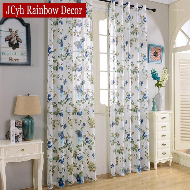 

Window Floral Tulle Curtains For Living Room Sheer White Children Curtins For Bedroom Modern Voile Kitchen Curtains Drapes Blind1, Yellow flower