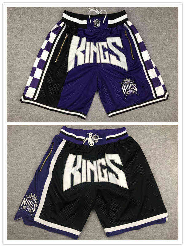 

Sacramento\rKings\rMEN Shorts JUST DON Pocket basketball pants By Mitchell & Ness blue