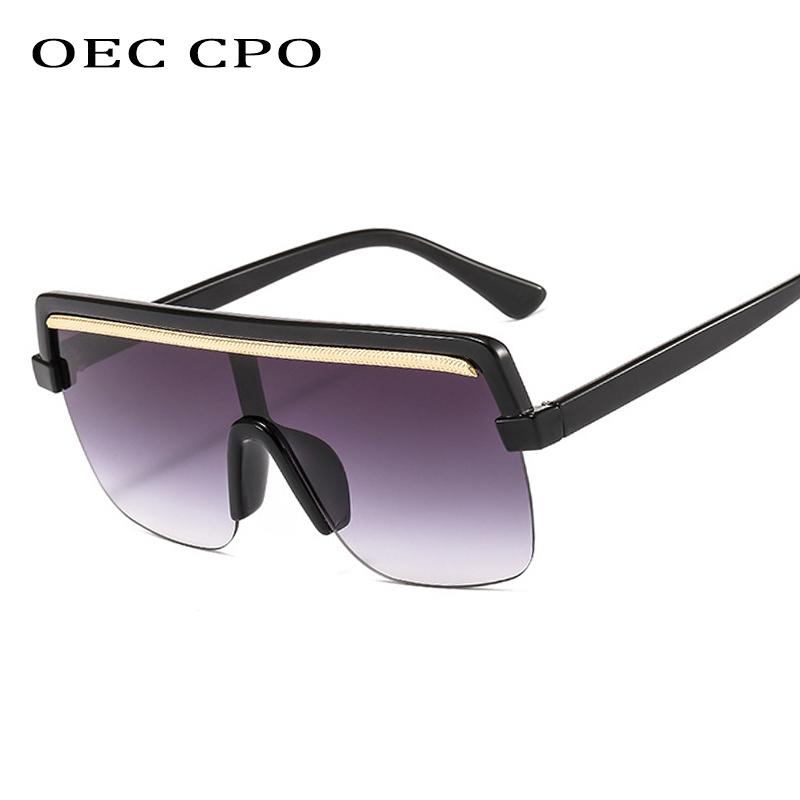 

New Oversize Square Sunglasses Women Fashion Flat Top Glasses Men Brand Designer Female Sun Glasses Uv400Travel driving