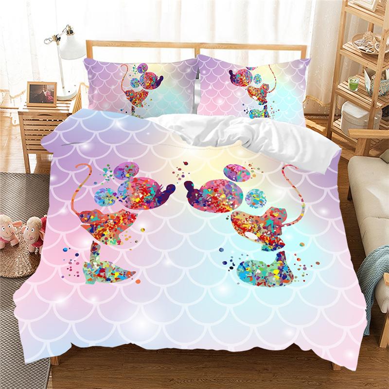 

Girls Bedding Set Lovely Couple Queen King Size Bed Set Duvet Cover Pillow Case Comforter Bedding Sets