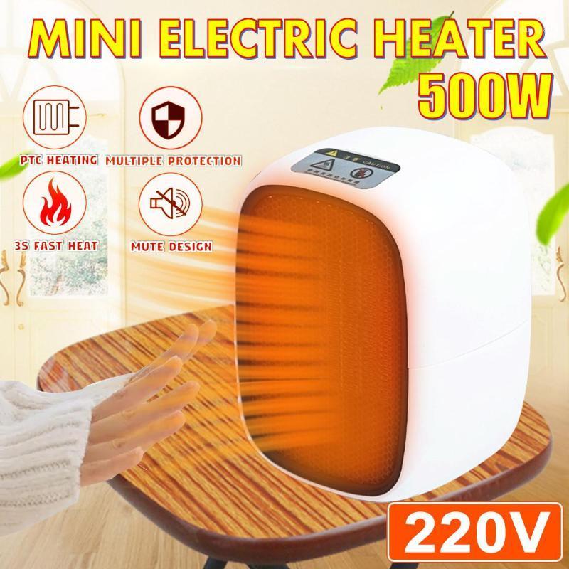 

Portable Electric Heaters Fan countertop Mini home room handy Fast Power saving Warmer foot wamer PTC Ceramic Heating 220V 500W1