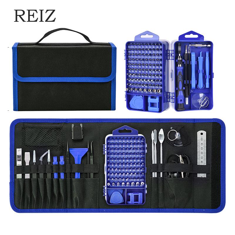 

REIZ Precision Screwdriver Set 135 In 1 Magnetic Screwdriver Bit Set Torx Bits Repair Hand Tools Kit For Phone Laptop