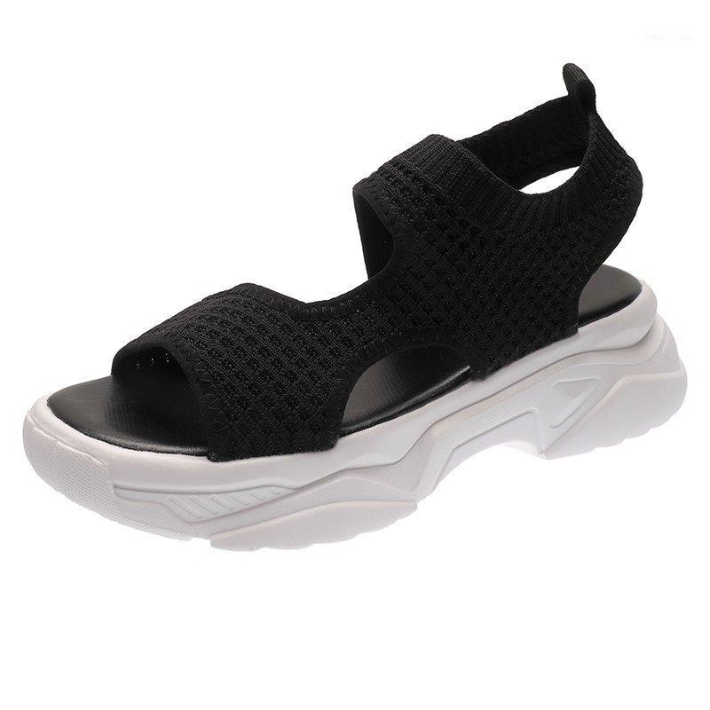 

Women Sandals Summer Shoes 2020 Fashion Beach Sandal Peep Toe Casual Flat Sandals Ladies Breathable Sandalias Free Shipping1, Beige