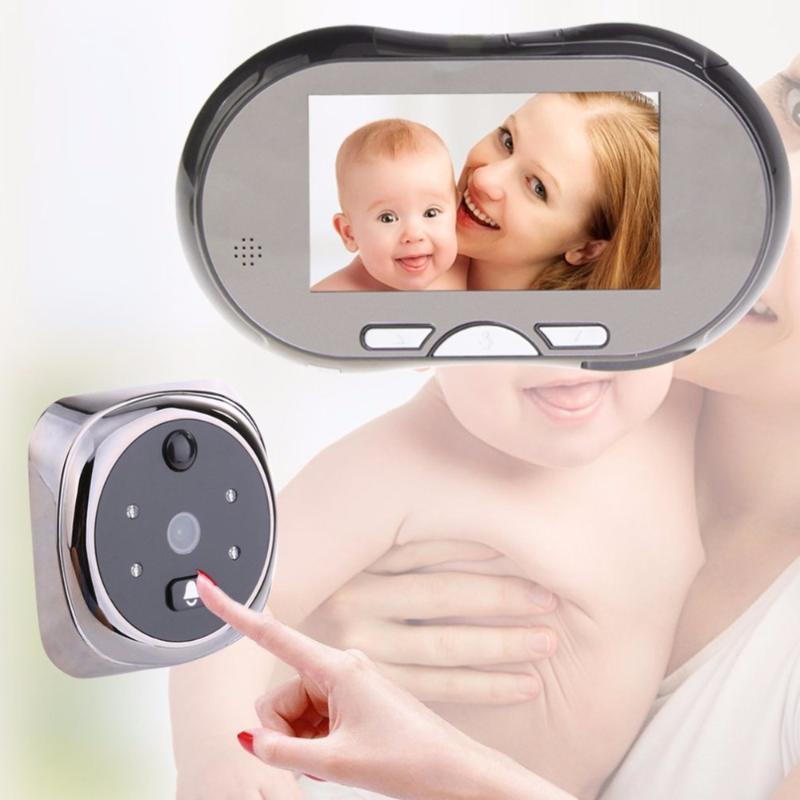 

4.3" Touch Screen Digital Doorbell 160 Degree HD Wide Angle Peephole Viewer Door Eye Doorbell Night Vision Zinc Alloy Magic eye