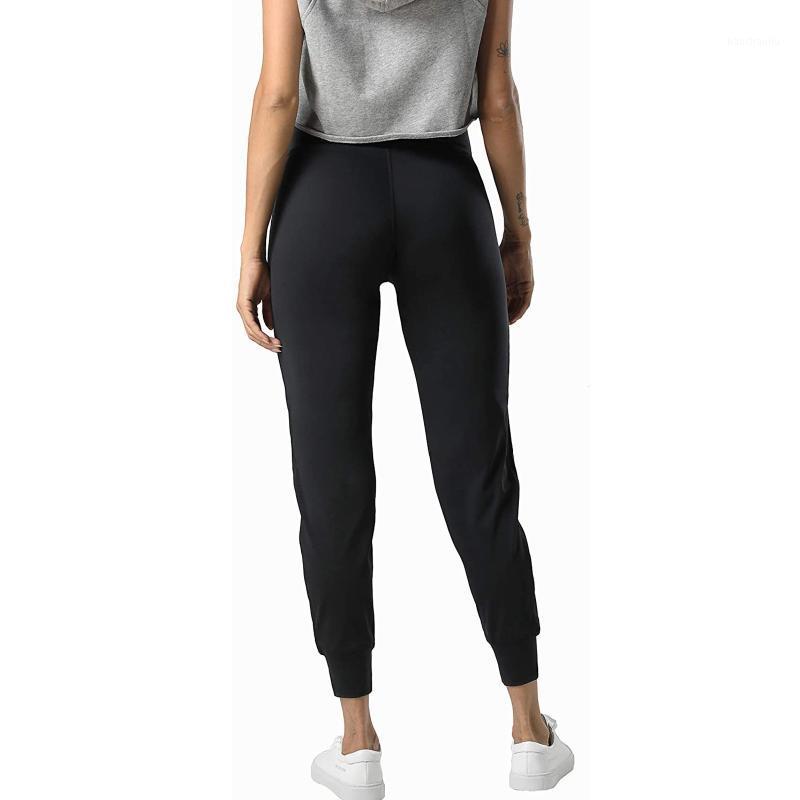 

Athletic Joggers Women Solid Color Outdoor Ladies Sweatpants With Pockets Workout High Waist Leggings Yoga Pants, Black