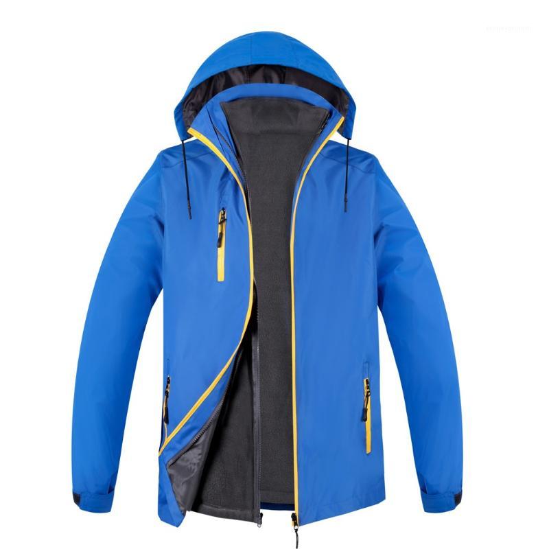 

Campera Hombre Fashion Waterproof Hoodie Hat Detachable Breathable Chaqueta Hombre Sport Outdoor Coat Mens Jacket Veste Homme1, Blue