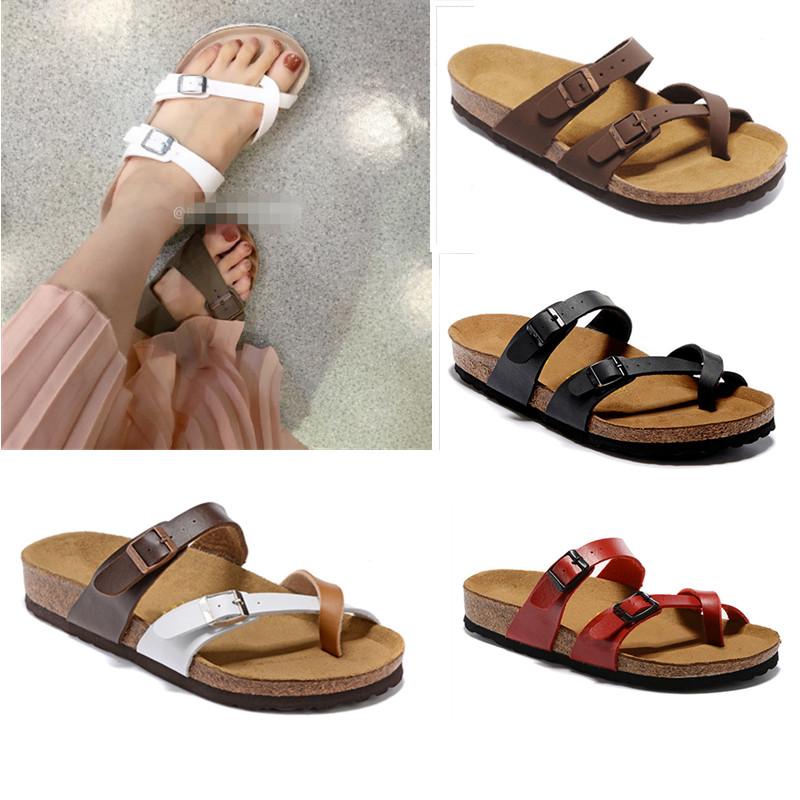 

Mayari Mens Womens Summer Beach Sandals Cork Slippers Ladies Flip Flops Loafers Black White Pink Slides Chaussures Tongues Shoes Home, 02