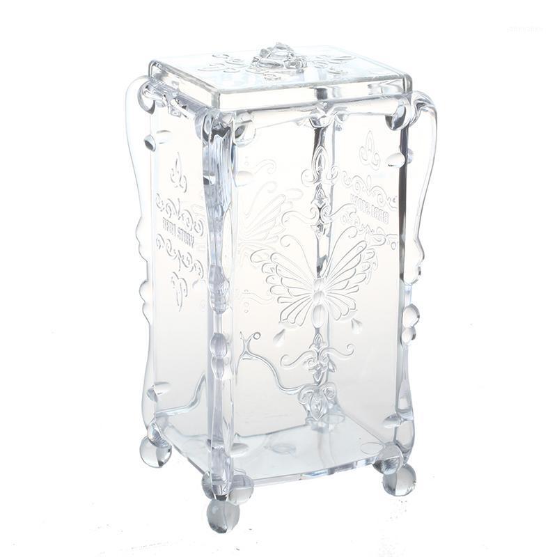 

swab Organizer cotton pad box jewelry box Jewelry Cosmetic Case Acrylic1, White