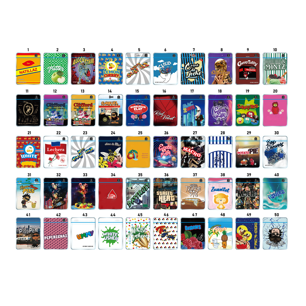 

Regular Zipper Packaging Bag W Gusset Sole Satchel Mylar Bags Smell Proof Freshness Resealable Poly Packages