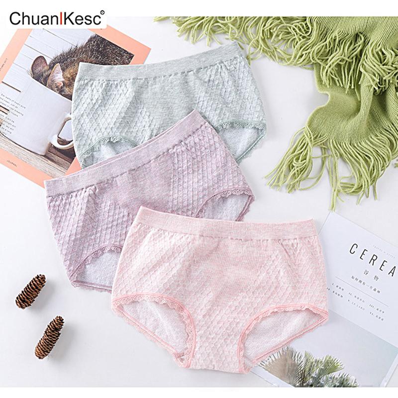 

Women's Underpants Colored Cotton Lace Trimmed Briefs New Slim Soft And Comfortable Girl Sports Pants