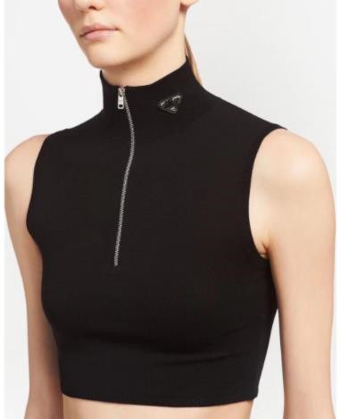 Kadın Yelek Sweaters kolsuz örgüler 2022 Moda Tees Kısa Üstler Style Slim En İyi Fermuar Yaz Günlük Kadın Giyim S-L