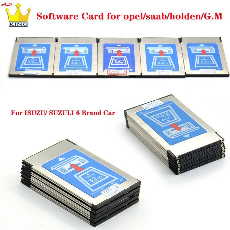 

Top Quality Tech 2 32MB Software Card for G-M/SAAB//S-UZUKI/I-SUZU/Holden 6 Kinds Memory card for Tech2 Auto Scanner1