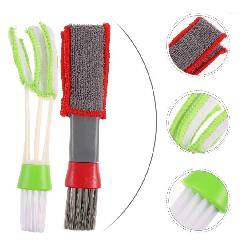 

Car Sponge 2Pcs Automotive Air Conditioner Cleaner Brush Double Head Interior