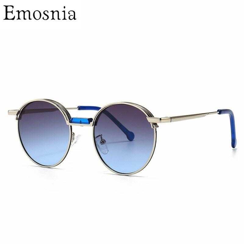 

Sunglasses 2021 Punk Small Round Vintage Brand Designer Alloy Metal Sun Glasses Women Men UV400 Fashion Driving High Quality