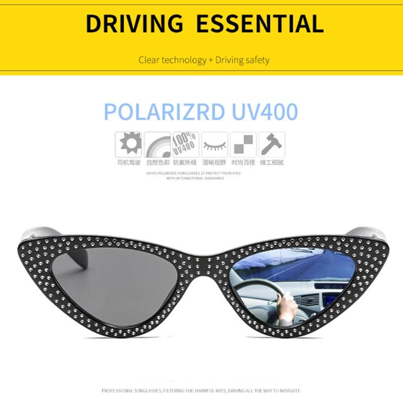 

Women Vintage Retro Cat Eye Frame Sunglasses Rhinestone Outdoor Eyewear Glasses 2XPC