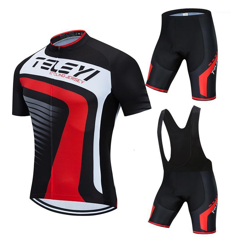 

TELEYI 2020 Cycling Sets Triathlon Bicycle Clothing Breathable Anti-UV Mountain Cycling Clothes Suits Ropa Ciclismo Verano1, No.2