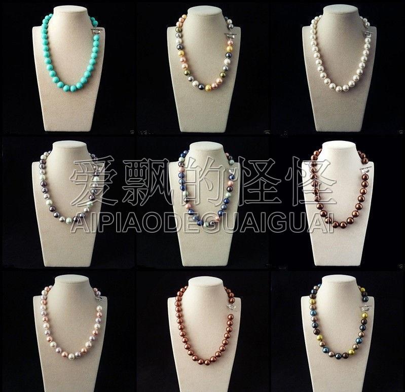 

N051114 ON SALE Rare Huge 12mm Genuine South Sea Shell Pearl Round Beads Necklace 18
