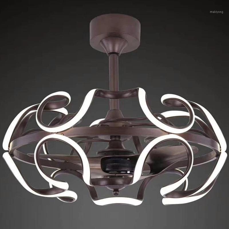 

LED Ceiling Fans Light Restaurant Bedroom Ceiling Fans Light Modern Minimalist Negative Ion with Lights1