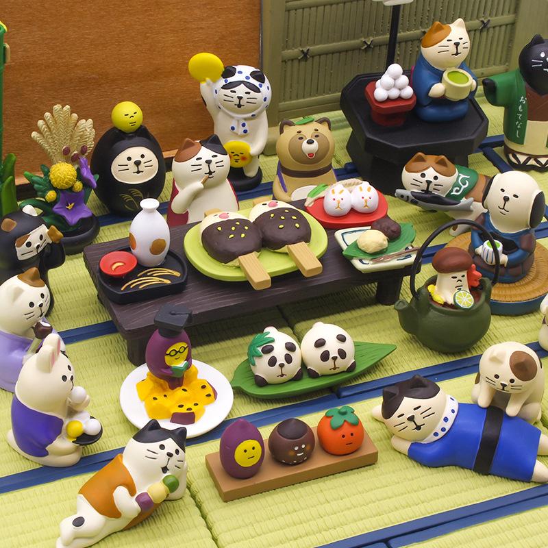 

Japan Kawaii Resin Cat Miniature Figurines Fairy Garden Ornaments Mini Fake Kid Play Toys Gift Home Decoration Accessories
