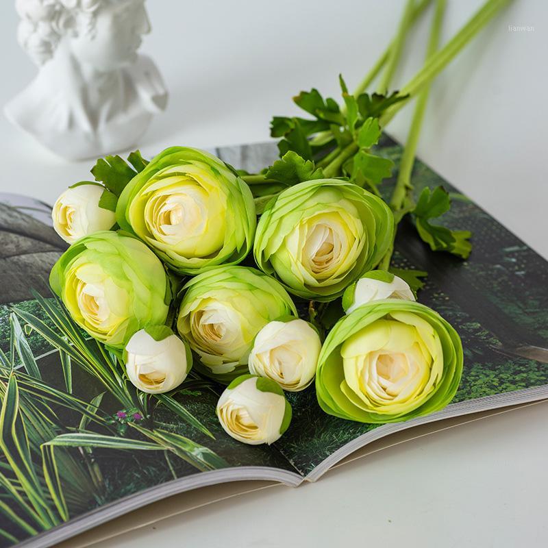 

Nordic Single Branch Camellia European Ins Style Simulation Flower Rural Interior Decoration Coffee Table Decoration Flowers1