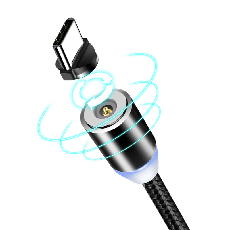 

3 Line 1 Magnetic Adapter C Charger Phone Charging USB Nylon Xiaomi Type Cable Micro Fast Cables In Cord Huawei Samsung Cell For Xxjwm