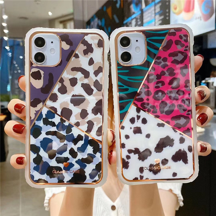 

Luxury designer leopard print phone Cases For iphone 12 pro 11 11Pro Max X XR XS Max 6 6S 7 8 Plus Phone Case Back Cover