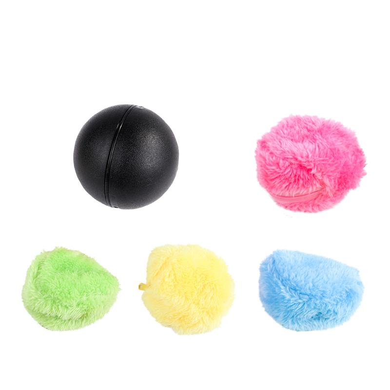 

Cat Toys Lovely Ball Toys Dog Cat Automatic Roller Ball Dog Plush Toy Motion Activated Pet Interactive