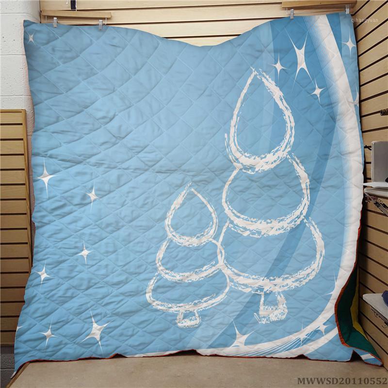 

3D Creative Pattern Print Quilt Merry Christmas Soft Breathable Unique Bed Set Bedroom Decoration For All Seasons1