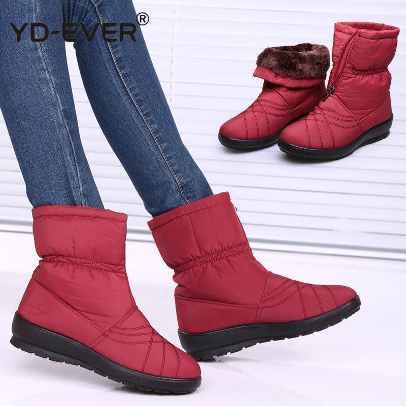 

Snow Boots Women Winter Boots Mother Shoes Antiskid Waterproof Flexible Women Fashion Casual Plus Size1, 1508 black