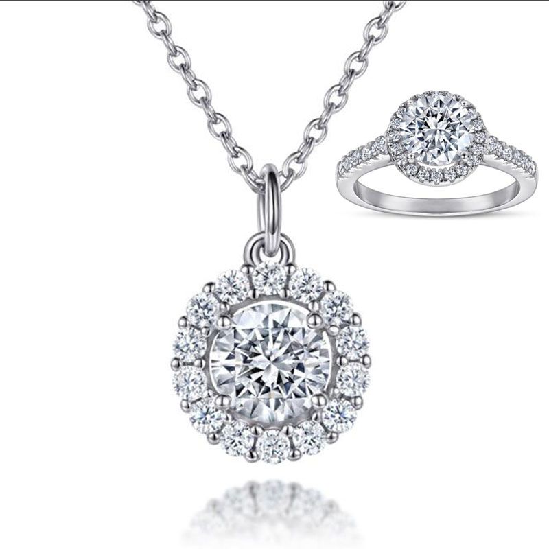 

Fashion Necklace Designer Jewelry Luxury initials Pendant wedding gift 45cm chain diamond necklace wholesale Diamond Rings women necklaces