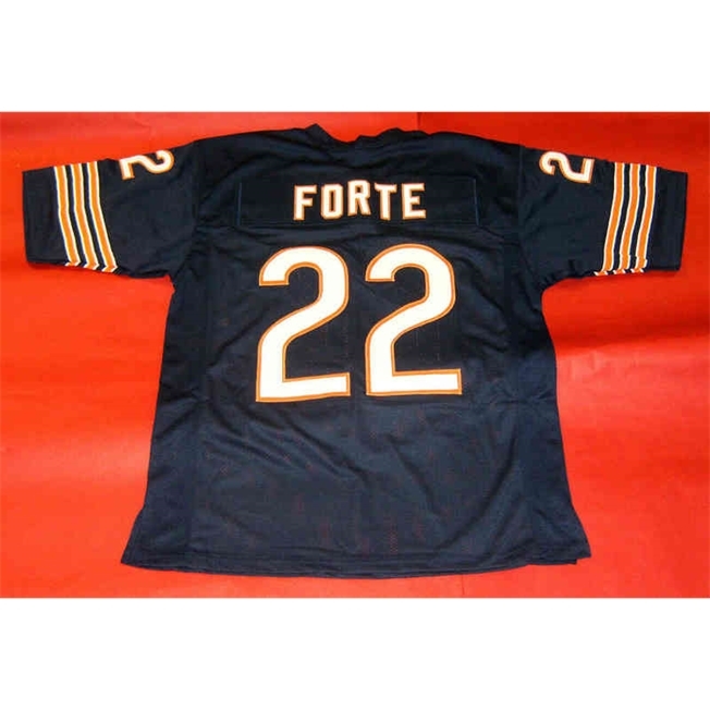 

Mitch Custom Football Jersey Men Youth Women Vintage MATT FORTE Rare High School Size -6XL or any name and number jerseys, Blue men s-5xl
