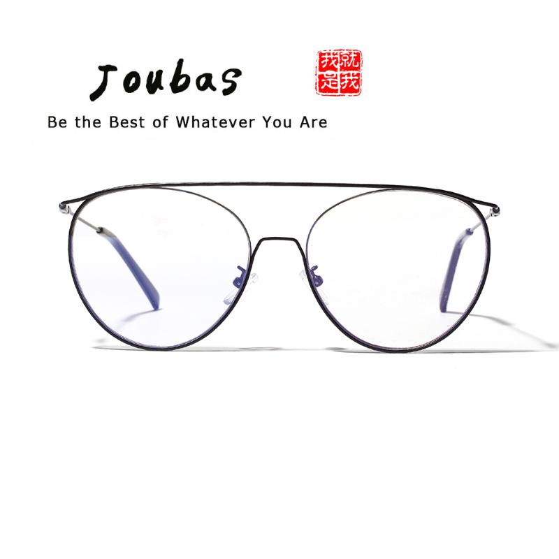 

Sunglasses Joubas Round Frame Glasses 2021 Women/Men Oversized Metal Plain Spectacles Vintage Fashion Big Eyeglasses Clear Lens Shades 105