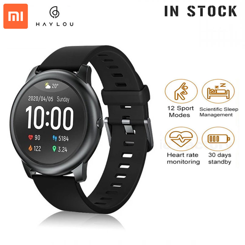 

Original XiaoMi Youpin Haylou Solar Smart Watch LS05 Sport Metal Heart Rate Sleep Monitor IP68 Waterproof iOS Android Global Version FY8140