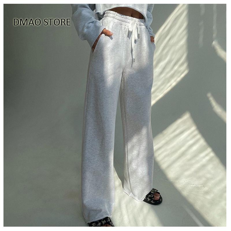 

2020 Winter Fashion & all match cvc sports trousers Loose joggers pants Fleece sweat pants for women, Black