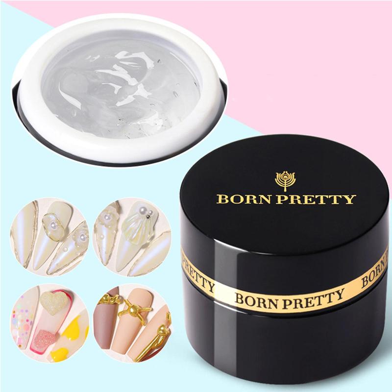 

White/Clear UV Builder Nail Gel Acrylic Poly Soak Off Building Gel Quick Extend Nail Art Extension, As pic