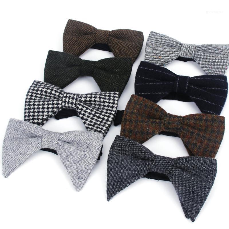 

Men's Wool Vintage Bow Tie For Men Women Tuxedo Solid Big Bowtie Bowknot Adult Mens Bowties Cravats Black Neck Tie Butterfly1
