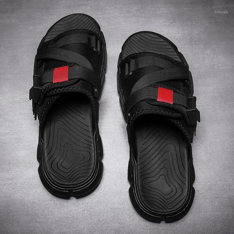 

sandali outdoor roman erkek slide beach de summer sandles sandalia transpirables sandalet deportivas sandale zandalias verano1, Red