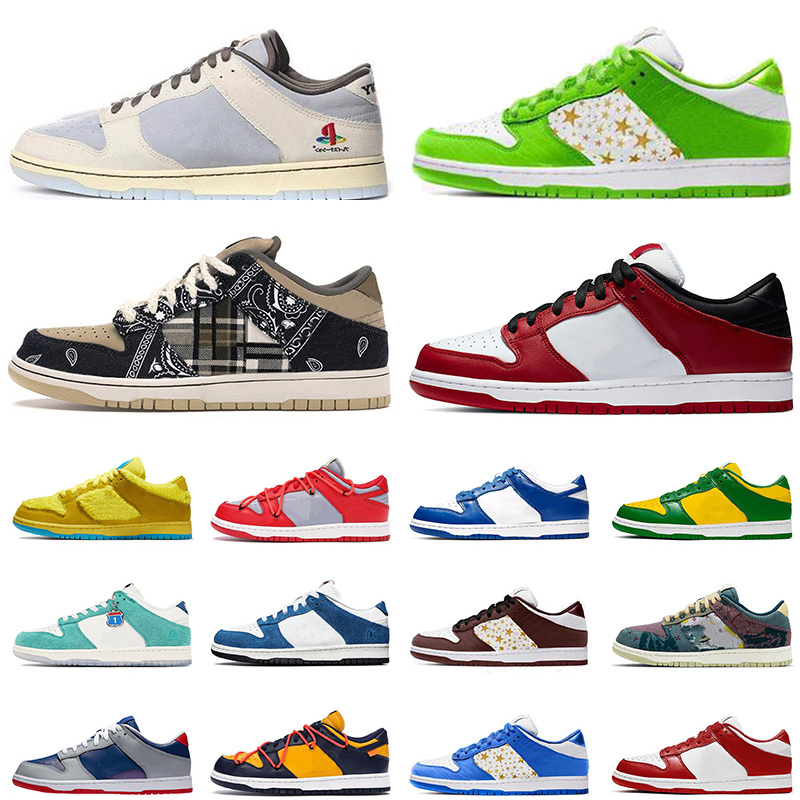 

High Sale Men Womens Civilist Kasina SB Dunk Trainers Casual Shoes Low Chunky Dunky Shadow White off Hyper Green Travis Sports Sneakers Shoe, Black