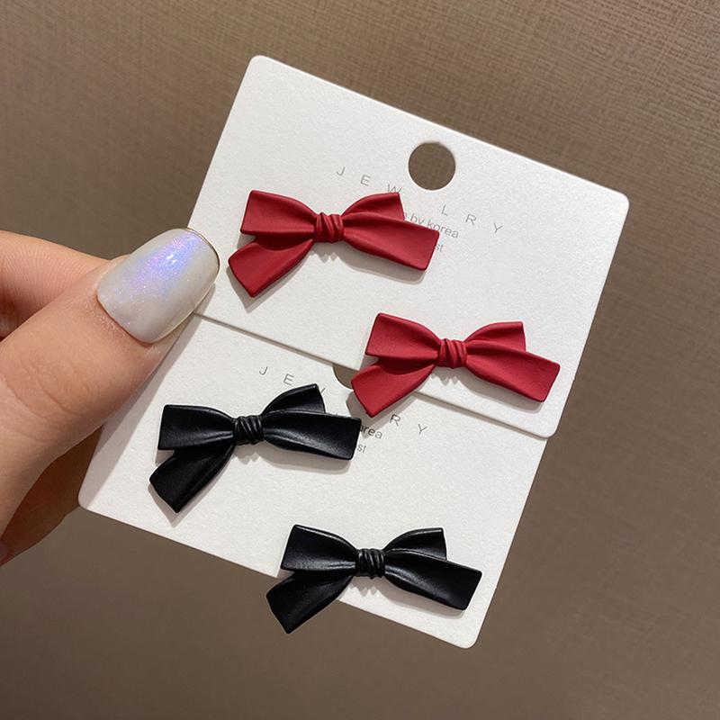 

Stud 2021 Cute Korean Elegant Personality Enamel Metal Bow Earrings For Women Girls Fashion Charm Earring Jewelry Gift LS058