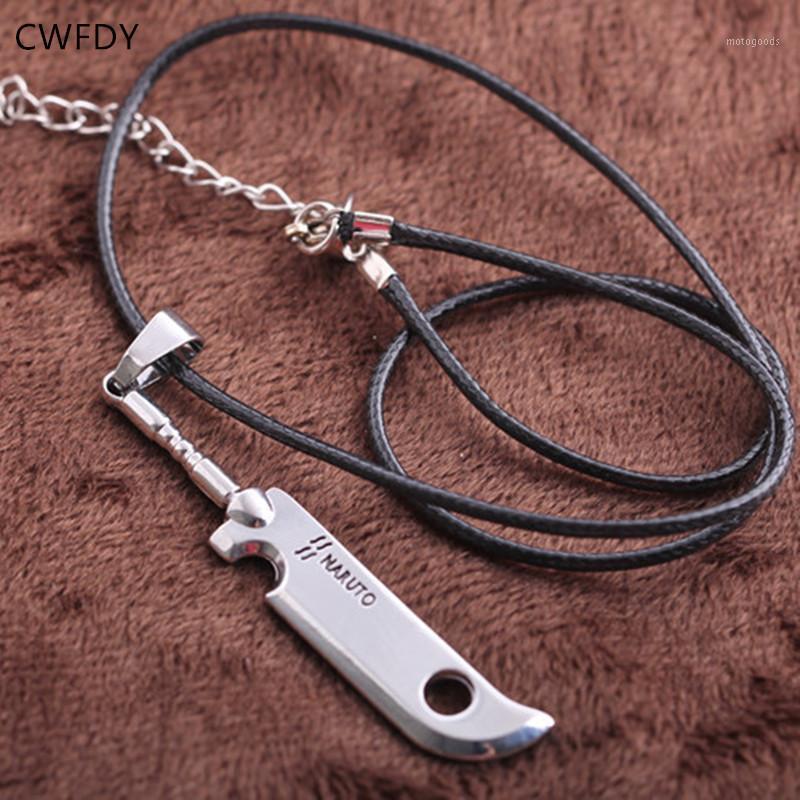 

Naruto Necklace Momochi Zabuza Sword Fashion Leather Rope Chain Pendant Jewelry For Cartoon Fans Woman Men Accessories Gifts1