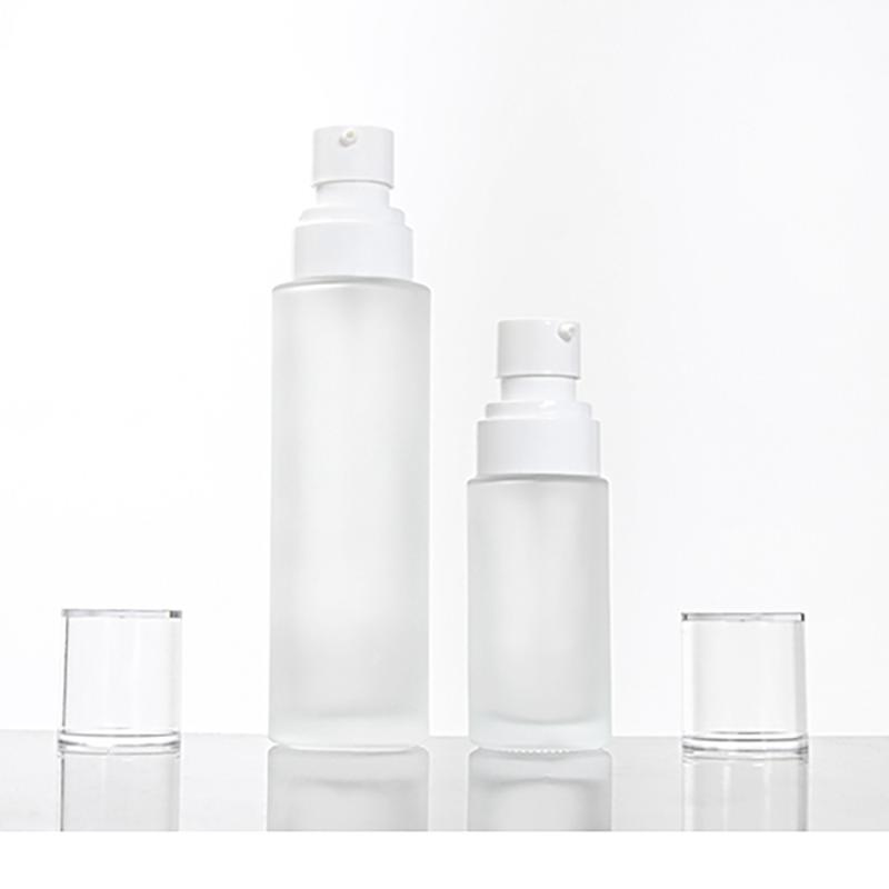 

Foundation Pump Bottle,30ml Frosted Clear Glass with Lotion/Spray Pump