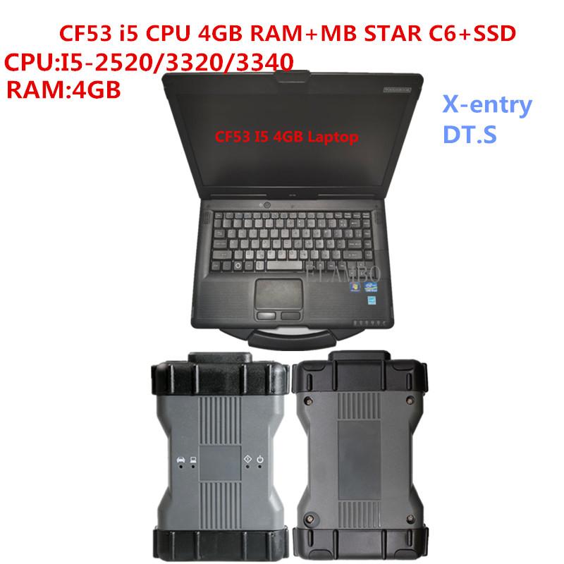 

High performance CF53 Toughbook -2520/3320/3340 4GB with v2020.09 software SSD for MB Star C6 VCI DOIP Xen-try Diagnostic tool