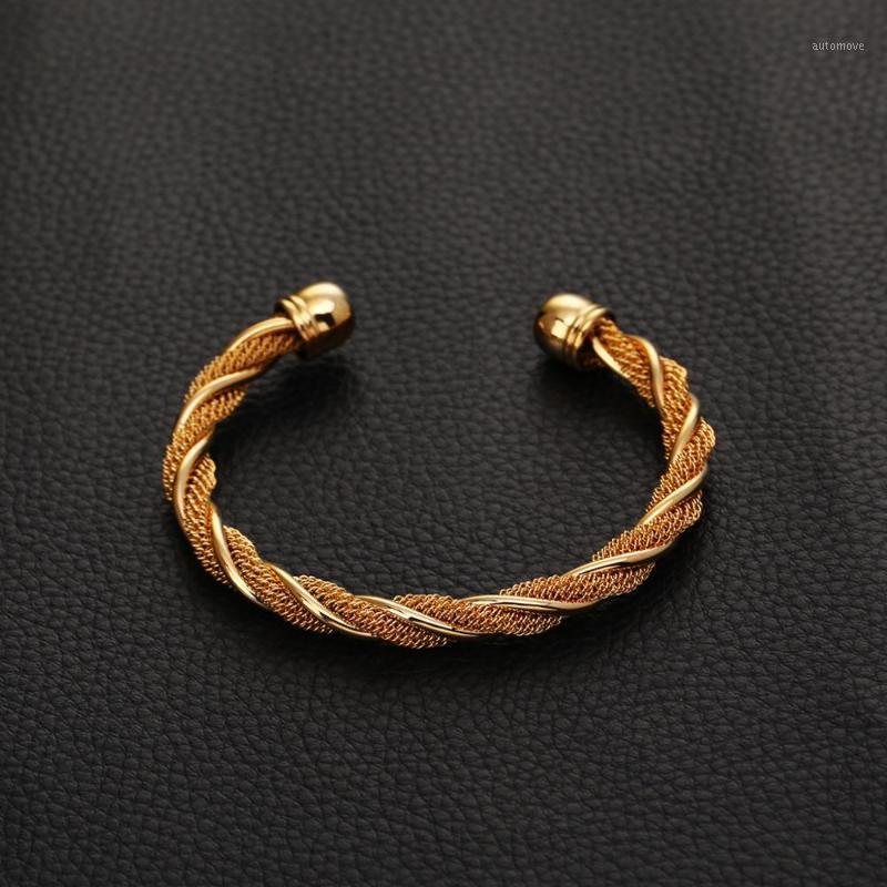

Trendy Men's Women Classic Gold Color Ethiopian Dubai African Bangle Jewelry1