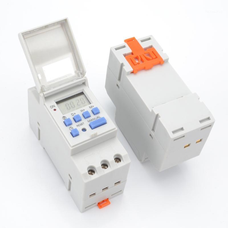 

AC 220V Digital LCD Power Timer Programmable Time Switch Relay 16A Temporizador with Din Rail1