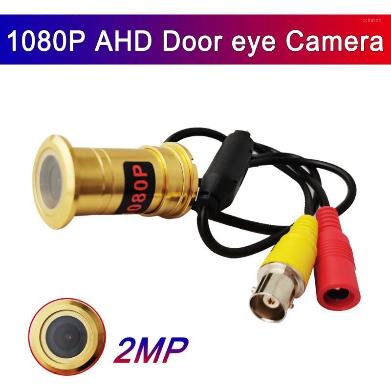 

1080P Mini Door eye Peephole Indoor Home Security AHD Camera 2MP Golden Fisheye Detachable Door Camera For ahd DVR System1