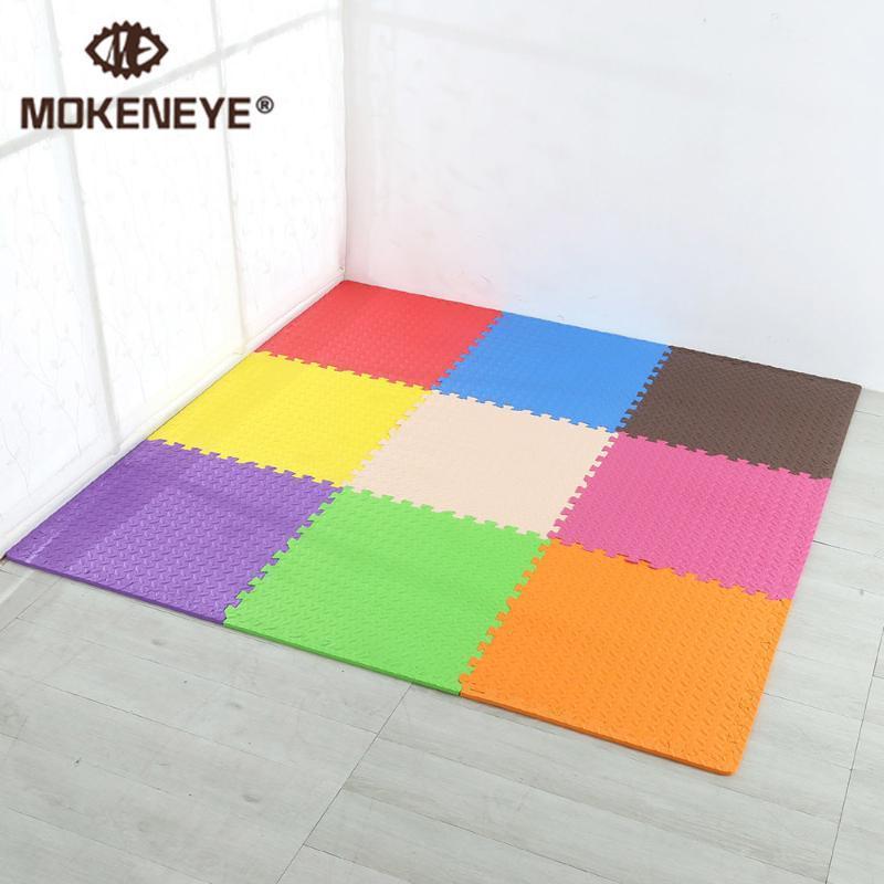 

4/8/12pcs 60x60x1.2cm EVA Foam Yoga Gym Floor Mat Flooring Carpets Interlocking Protective Tile Mat Fitness Protective Floor1, Red