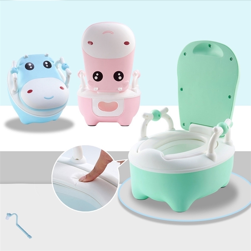 

Baby Potty Toilet Children Training Pot Toilet Seat Kids Cartoon Cow Potty Portable Children Urinal Comfortable Backrest Potty 201117, Al075b