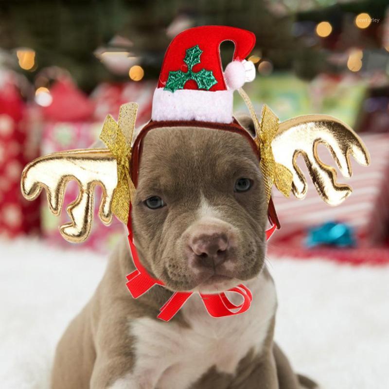 

Dog Cat Felt Cloth Christmas Hat Crown Deer Antler Santa Claus Felt Cloth Headband Pet Headdress Festival Accessories1