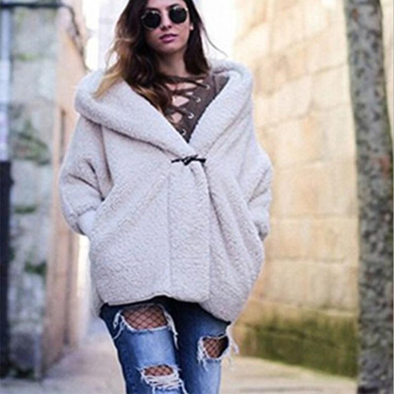 

Elegant Faux Fur Coat Women 2020 Autumn Winter Warm Soft Zipper Fur Jacket Female Plush Overcoat Casual Outerwear, Ivory